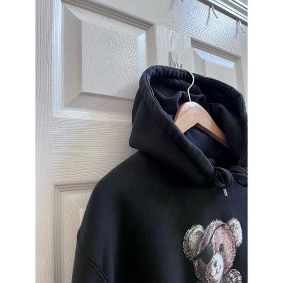 Teddy Fresh Black Don’t Ever Talk To Me Or My Son Again Fleece Hoodie Size Large - Picture 7 of 12